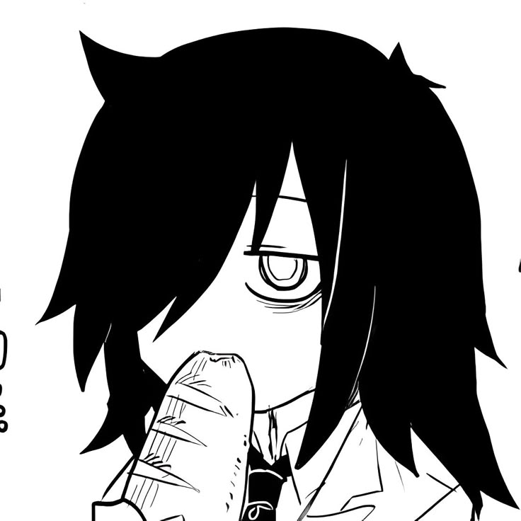 A panel of Tomoko Kuroki from Watamote